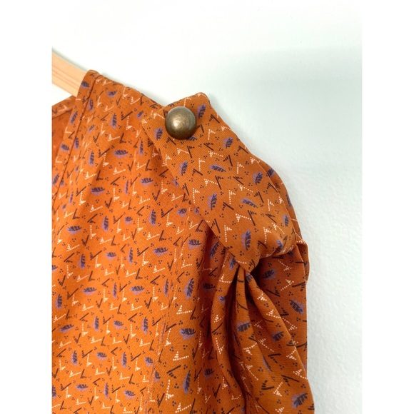 Cross front toffee coloured dress - Picture 3 of 8